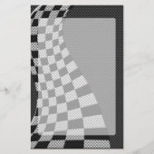 Koolstofvezel-racevoetdecor Briefpapier (Voorkant)