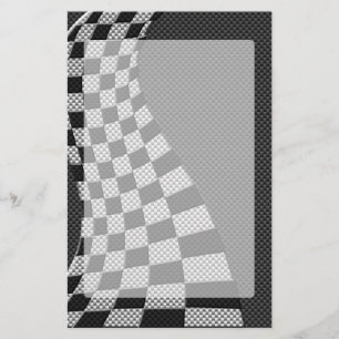Koolstofvezel-racevoetdecor Briefpapier