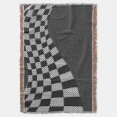 Koolstofvezel-racevoetdecor Deken (Voorkant Verticaal)