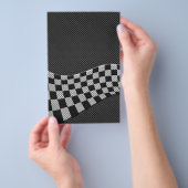 Koolstofvezel-racevoetdecor Flyer (Hand)