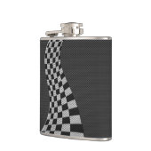 Koolstofvezel-racevoetdecor Heupfles (Links)