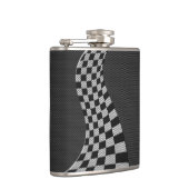 Koolstofvezel-racevoetdecor Heupfles (Rechts)