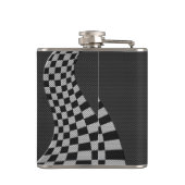 Koolstofvezel-racevoetdecor Heupfles (Achterkant)