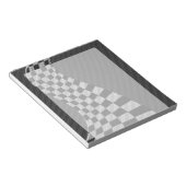 Koolstofvezel-racevoetdecor Notitieblok (Schuin)