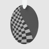 Koolstofvezel-racevoetdecor Ornament (achterkant)