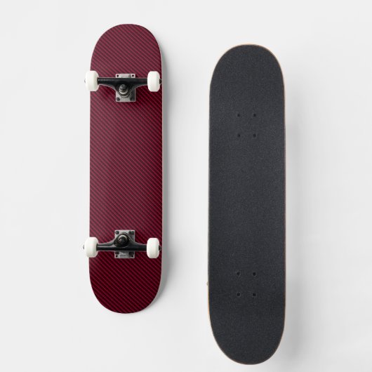 Koolstofvezel Rood skateboard Dek (Voorkant)