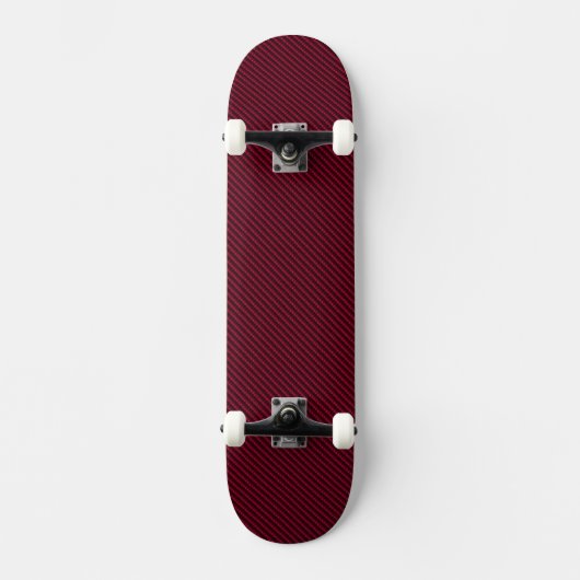 Koolstofvezel Rood skateboard Dek (Voorkant)