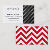 koolstofvezel visitekaartje (Voorkant / Achterkant)