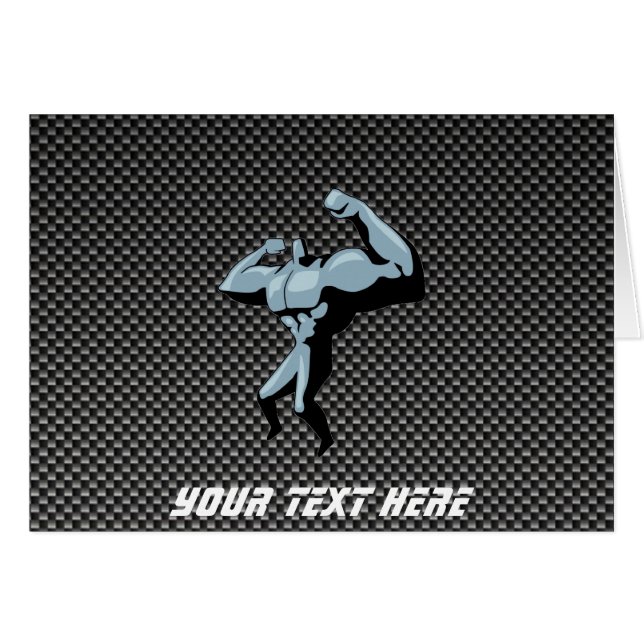 Koolstofvezel ziet er uit in Bodybuilder (Voorkant Horizontaal)