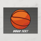 Koolstofvezel ziet er uit op Basketball Briefkaart (Voorkant)