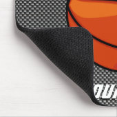 Koolstofvezel ziet er uit op Basketball Muismat (Hoek)