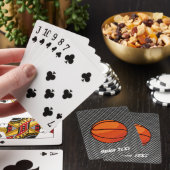 Koolstofvezel ziet er uit op Basketball Pokerkaarten (Insitu)