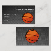 Koolstofvezel ziet er uit op Basketball Visitekaartje (Voorkant / Achterkant)