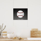 Koolstofvezel ziet er uit op honkbal poster (Keuken)