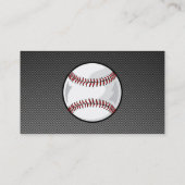 Koolstofvezel ziet er uit op honkbal visitekaartje (Achterkant)