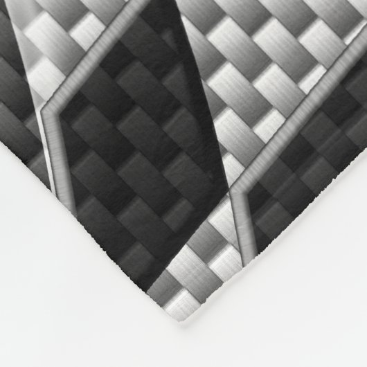 Koolstofvezel zoals racevoetafdruk fleece deken (Hoek)