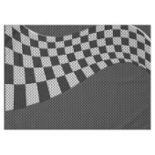 Koolstofvezel zoals racevoetafdruk tafelkleed (Voorkant (Horizontaal))