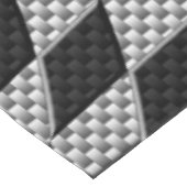 Koolstofvezel zoals racevoetafdruk tafelkleed (Gekanteld)