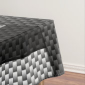 Koolstofvezel zoals racevoetafdruk tafelkleed (Voorbeeld)