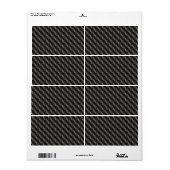 Koolstofvezelmateriaal Etiket (Full Sheet)