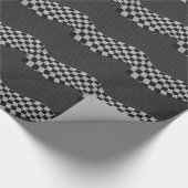 Koolstofvezelstijl Gecontroleerde ractgolven Cadeaupapier (Hoek)