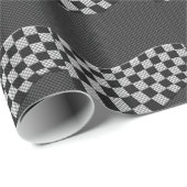 Koolstofvezelstijl Gecontroleerde ractgolven Cadeaupapier (Rol Hoek)