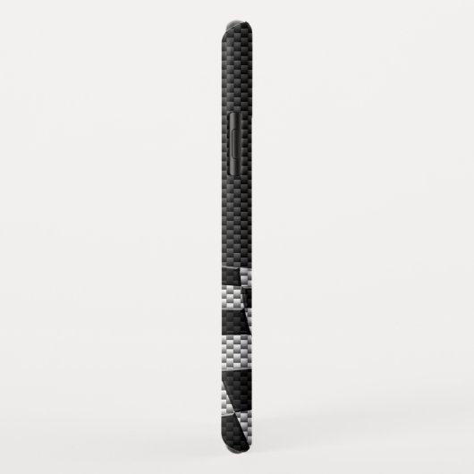 Koolstofvezelstijl Gecontroleerde ractgolven Case-Mate iPhone Case (Achterkant/rechts)