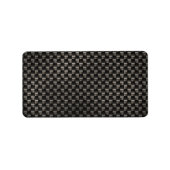 Koolstofvezeltextuur Etiket (Voorkant)