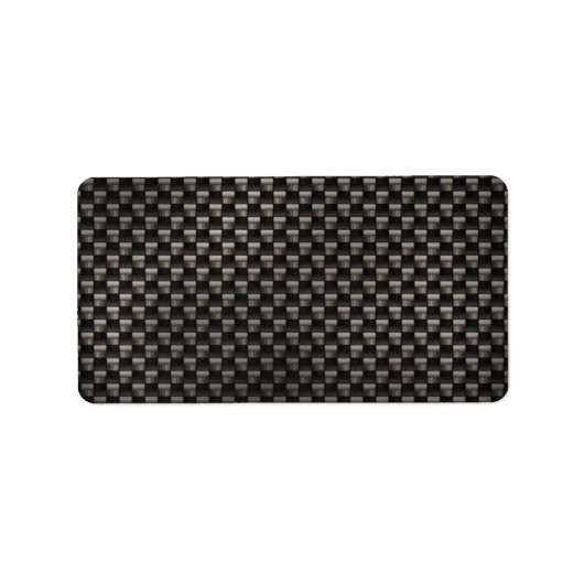 Koolstofvezeltextuur Etiket (Voorkant)