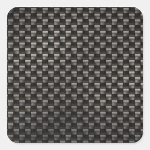 Koolstofvezeltextuur Vierkante Sticker