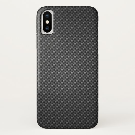 Koolstofvezelversterkte polymeer textuur Case-Mate iPhone case (Achterkant)