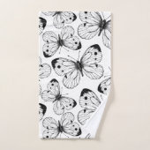 Koolstofvlinderpatroon Bad Handdoek (Handdoek)