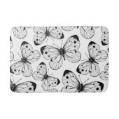 Koolstofvlinderpatroon Badmat (Voorkant)