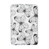 Koolstofvlinderpatroon Badmat (Voorkant Verticaal)