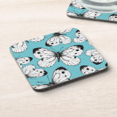 Koolstofvlinderpatroon Bier Onderzetter (Linkerzijde)