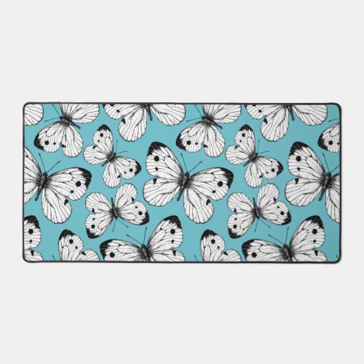 Koolstofvlinderpatroon Bureaumat (Voorkant)