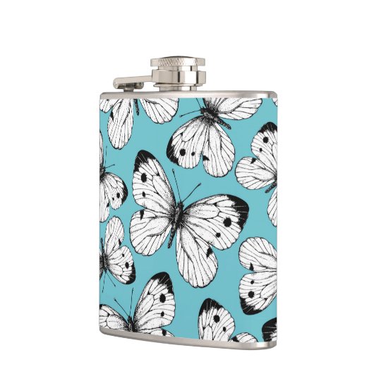 Koolstofvlinderpatroon Heupfles (Links)