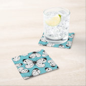 Koolstofvlinderpatroon Kartonnen Onderzetters (Insitu)