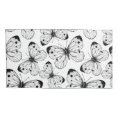 Koolstofvlinderpatroon Kussensloop (Achterkant-Rechts)