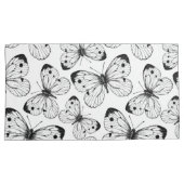 Koolstofvlinderpatroon Kussensloop (Voorkant-Rechts)