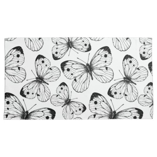 Koolstofvlinderpatroon Kussensloop (Voorkant-Rechts)