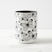 Koolstofvlinderpatroon Mok (Midden)