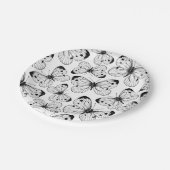 Koolstofvlinderpatroon Papieren Bordje (Gekanteld)