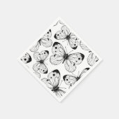 Koolstofvlinderpatroon Servet (Hoek)