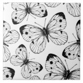 Koolstofvlinderpatroon Tegeltje (Voorkant)