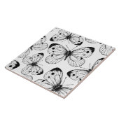 Koolstofvlinderpatroon Tegeltje (Zijkant)