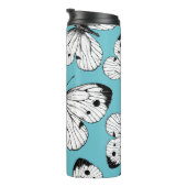 Koolstofvlinderpatroon Thermosbeker (Geroteerd rechts)