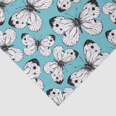 Koolstofvlinderpatroon Tissuepapier (Detail)