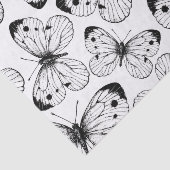 Koolstofvlinderpatroon Tissuepapier (Detail)