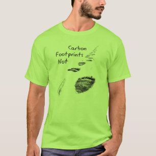 Koolstofvoetafdruk beer t-shirt